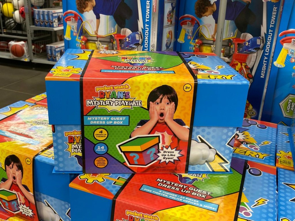 boxes with toys in it on display in store