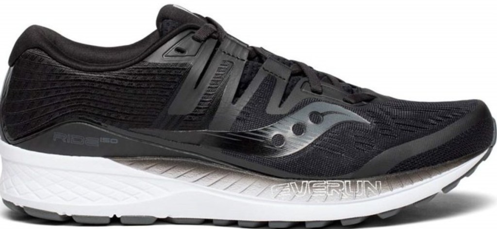black and white everun running shoes