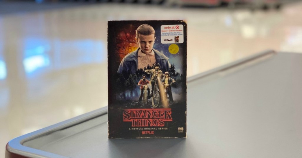 dvd on display in a store