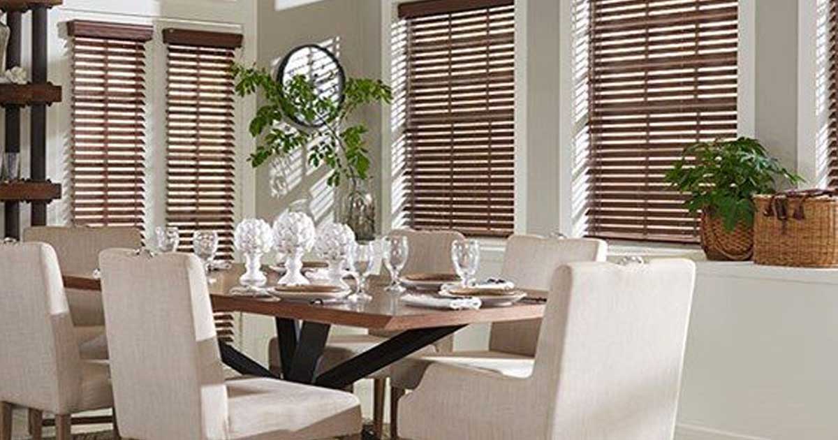 formal dining room blinds