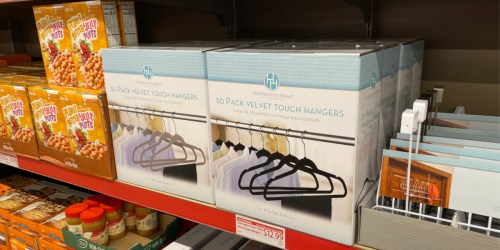 Velvet Touch Hangers 50-Count Only $12.99 at Aldi