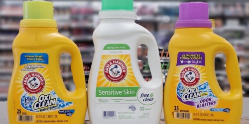 Buy 1, Get 2 FREE Arm & Hammer Laundry Detergents at Walgreens or Rite Aid