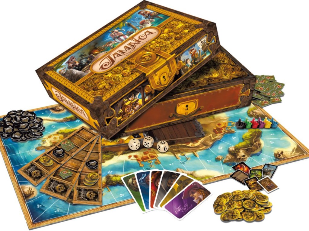 Amaica Board Game box and pieces