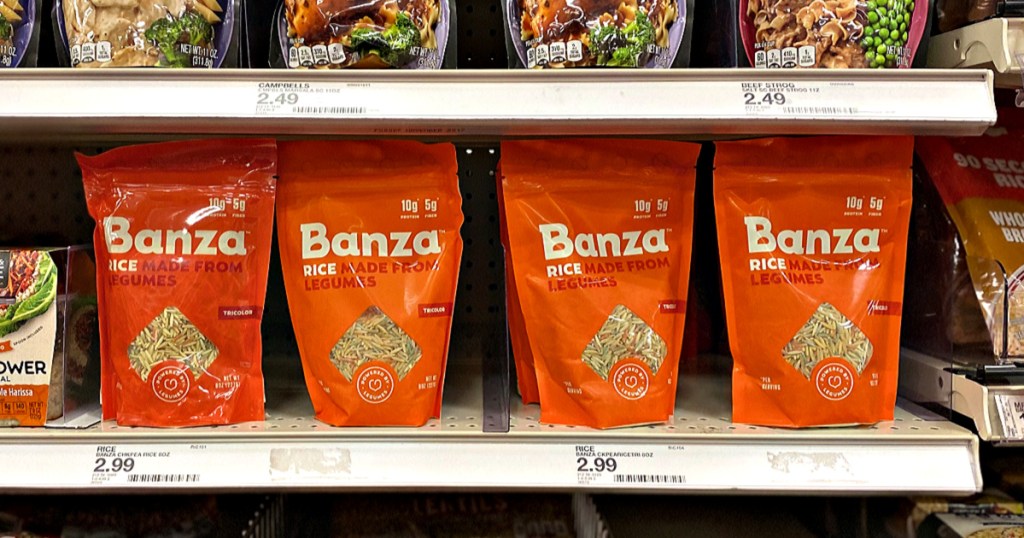 Banza Chickpea Rice in Target on shelf
