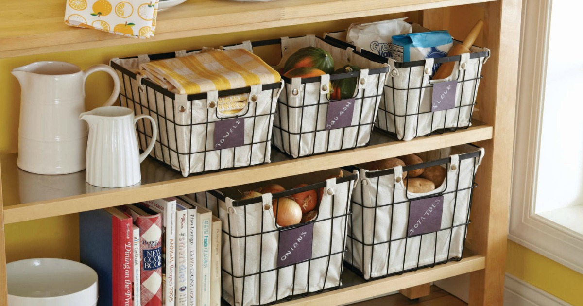 Farmhouse Wire Storage Baskets As Low As 5 96 Each At Walmart