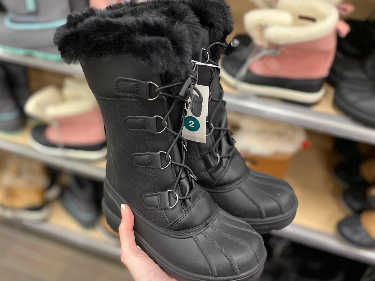 girls black boots target