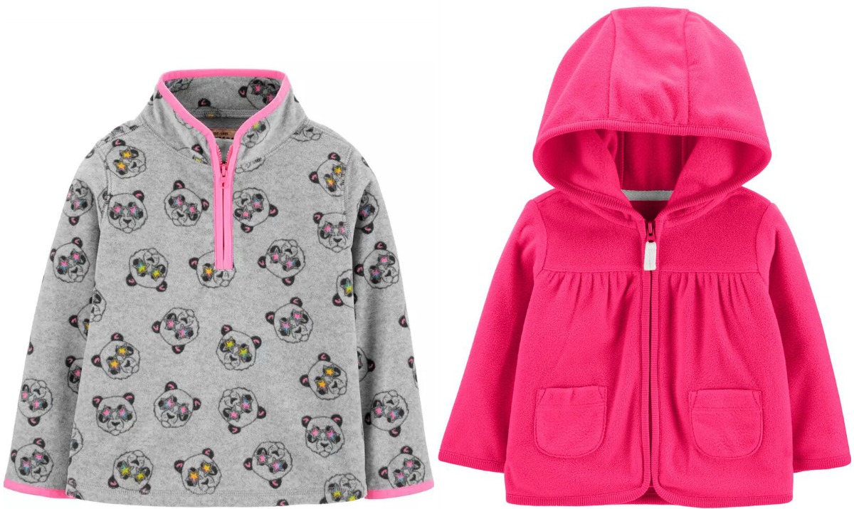 Two styles of jackets for baby girls