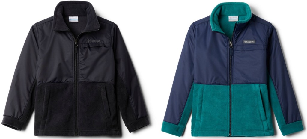 Boys fleece jackets in two colors