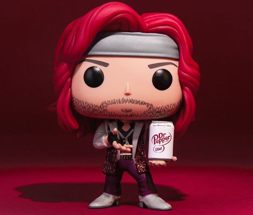 Dr Pepper Funko holding a can of Dr Pepper