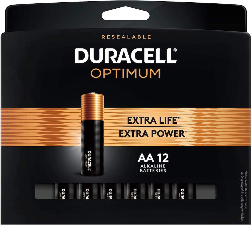 pack of Duracell Optimum batteries