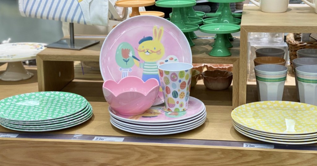 Easter Dinnerware plates at Target