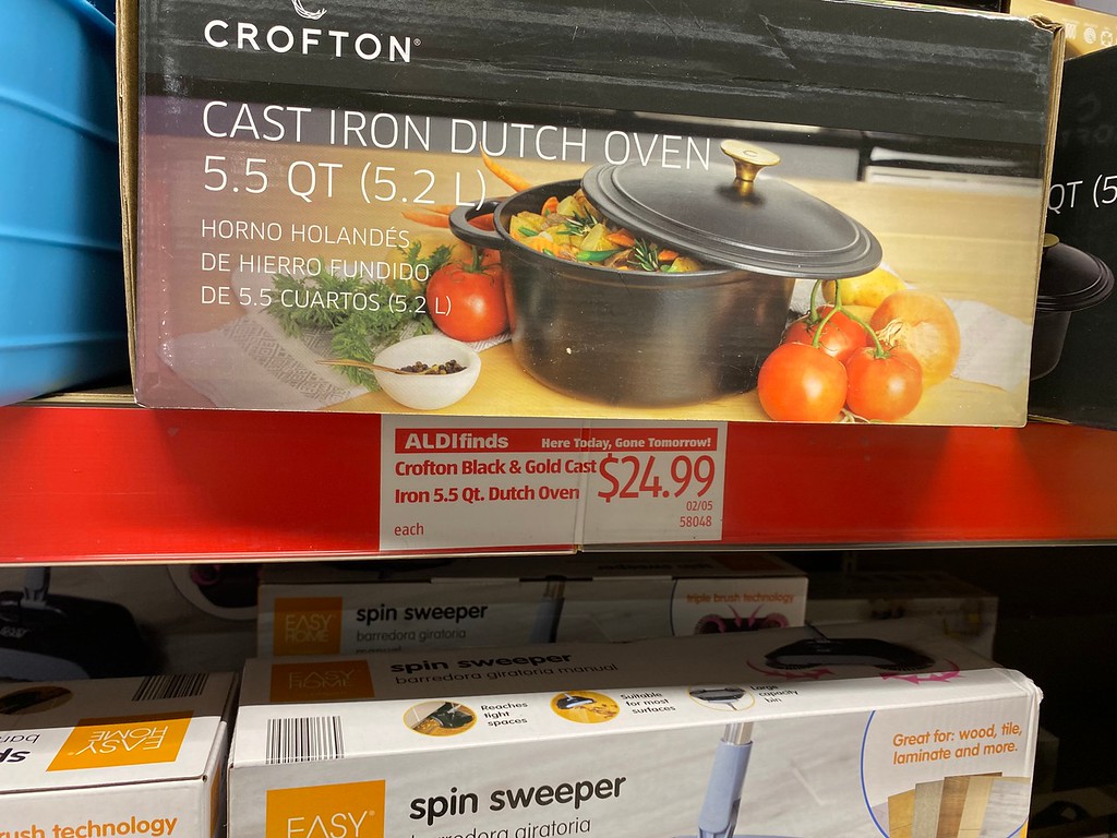 Crofton Cast Iron dutch oven on shelf in store