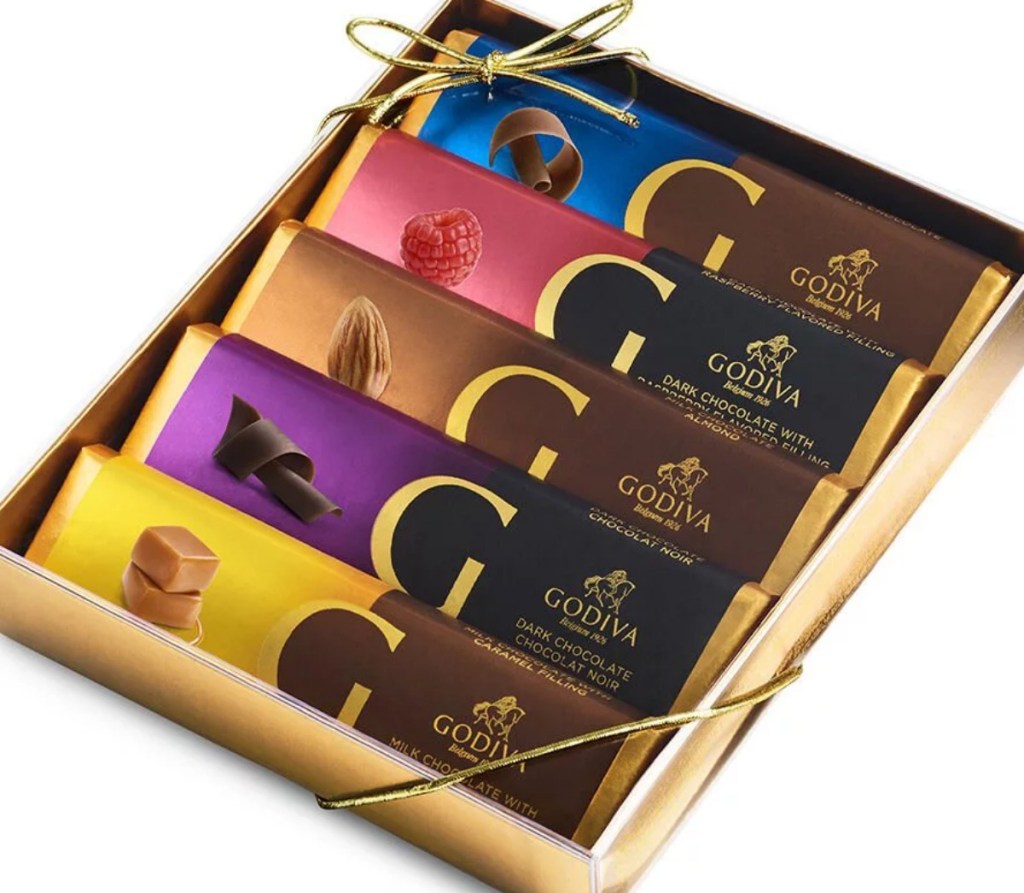 GODIVA chocolate bar gift set