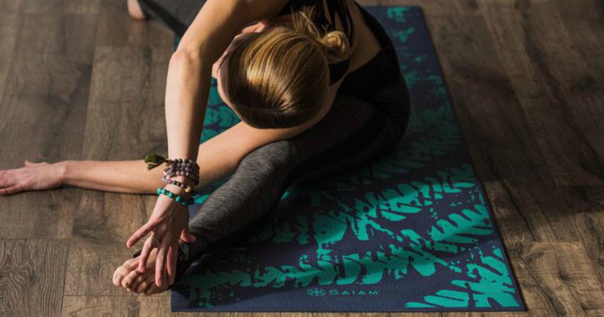 gaiam yoga mat green