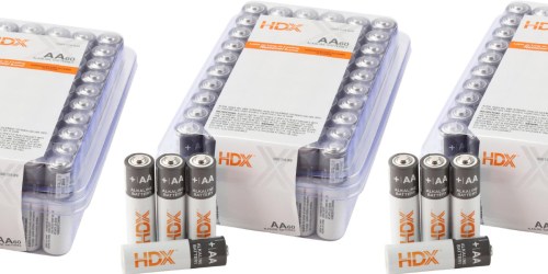 HDX AA Batteries 60-Count Only $7.87 at The Home Depot