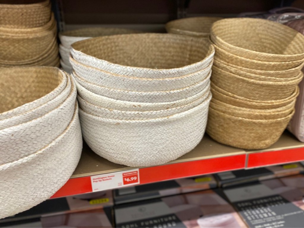 straw baskets