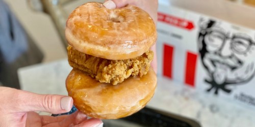 We Tried the New KFC Fried Chicken and Donuts Sandwich… And OH MY!