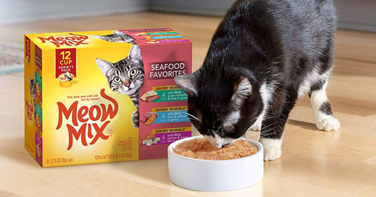 Meow Mix Savory Morsels Wet Cat Food 12-Pack Just $3.59 ...