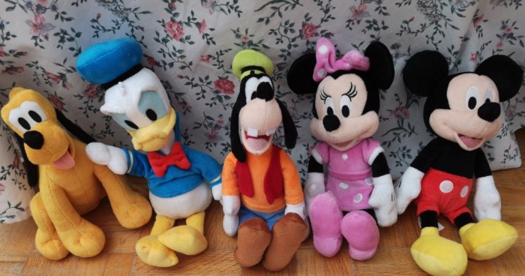 five character plush toys