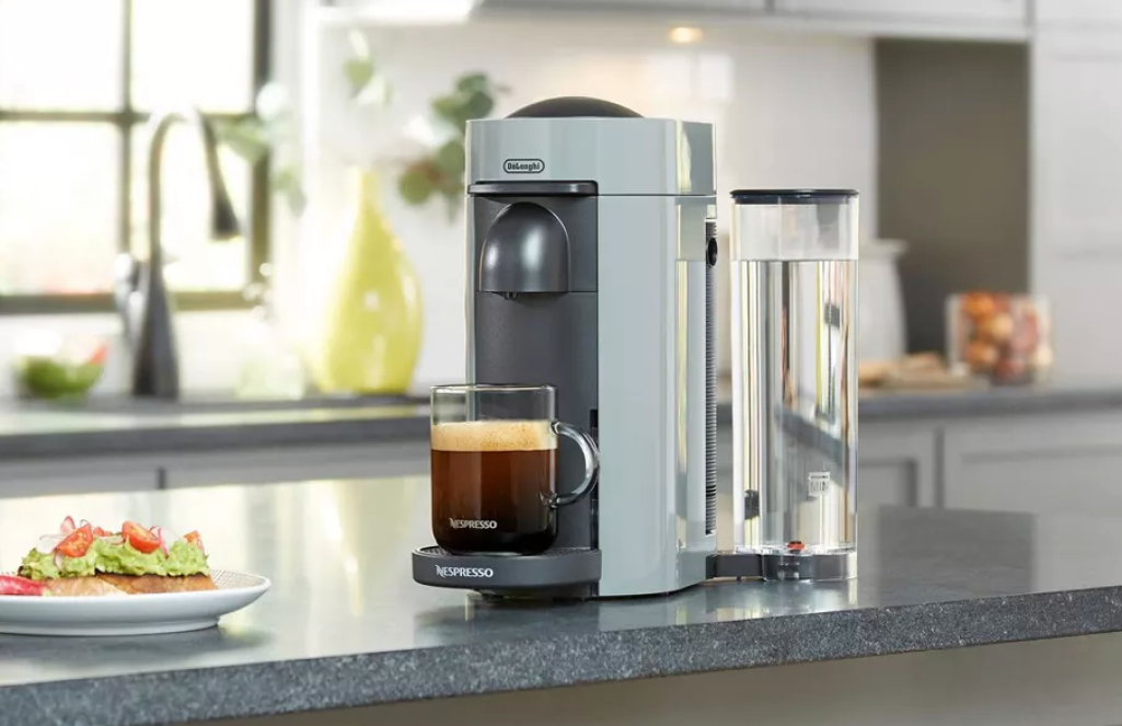 single serve coffee machine sitting on a counter