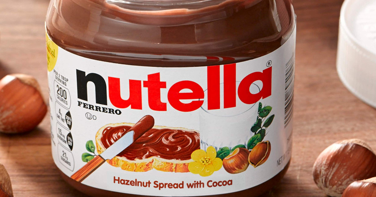 Big jar of Nutella Hazelnut Spread