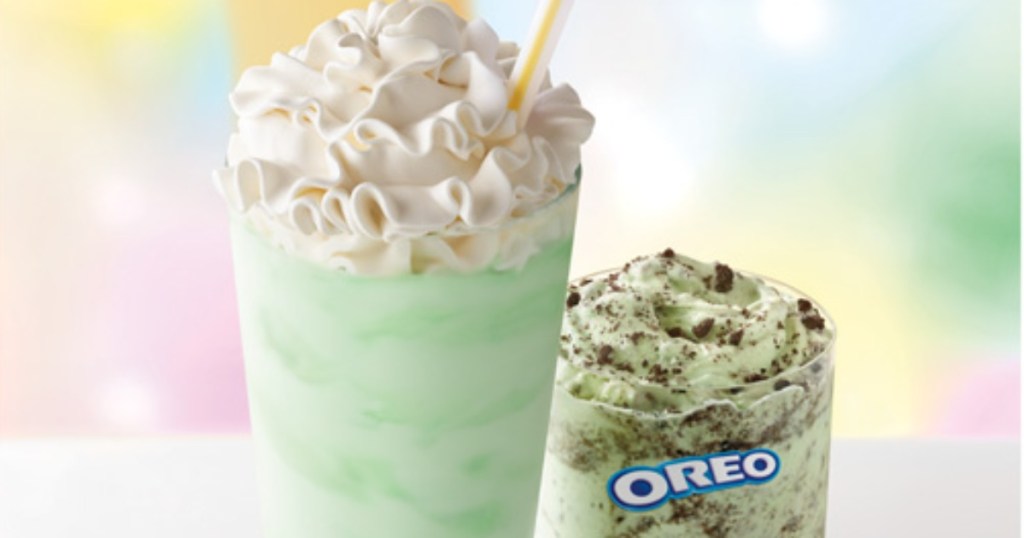 McDonald's Shamrock Shake is Back + NEW Oreo Shamrock McFlurry