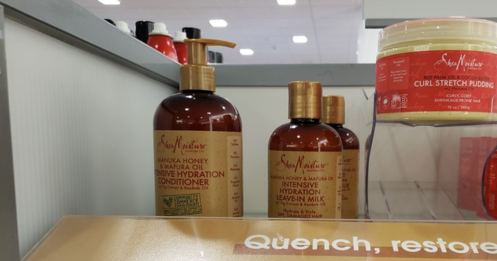 SheaMoisture conditioner on store shelf