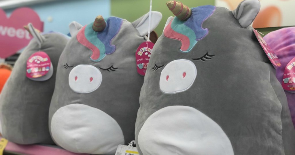 Squishmallows Valentine plush unicorns