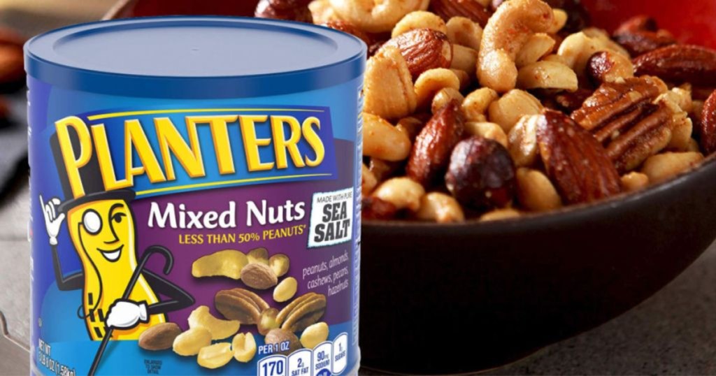planters mixed nuts product display