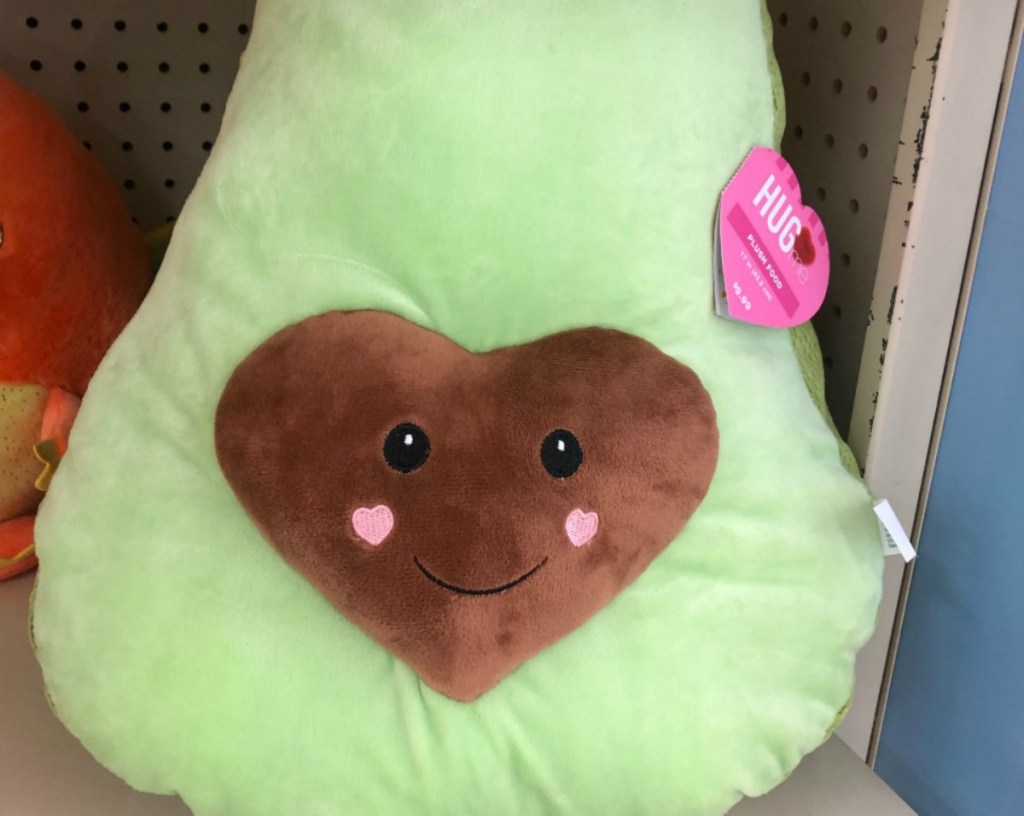Valentine plush avocado toy