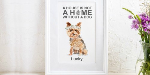 Personalized Dog Art Print Just $12.69 Shipped (Regularly $23)