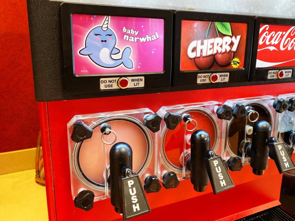 Baby Narwhal ICEE machine at Target