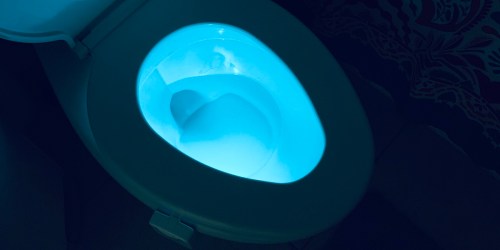 This Toilet Light Was Meant to be a Gag Gift… But It’s Actually Really Practical!