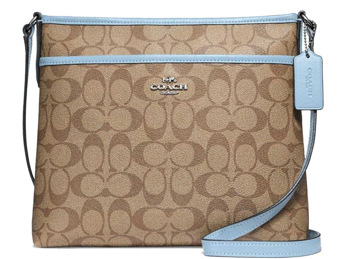 coach blue crossbody