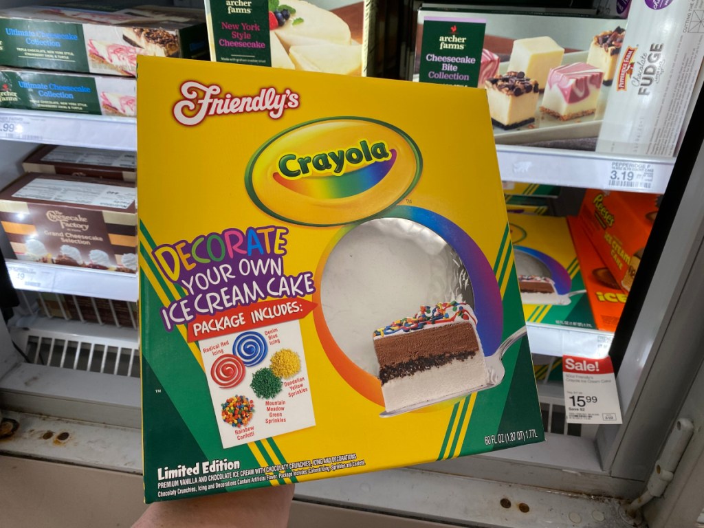 Crayola ice cream cake at Target