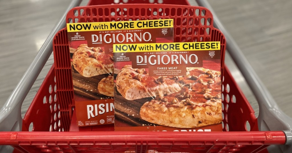 digiorno pizza at Target in shopping cart