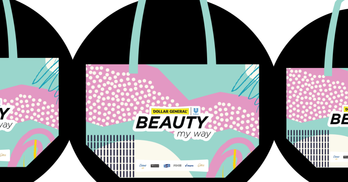 three dollar general beauty tote bags