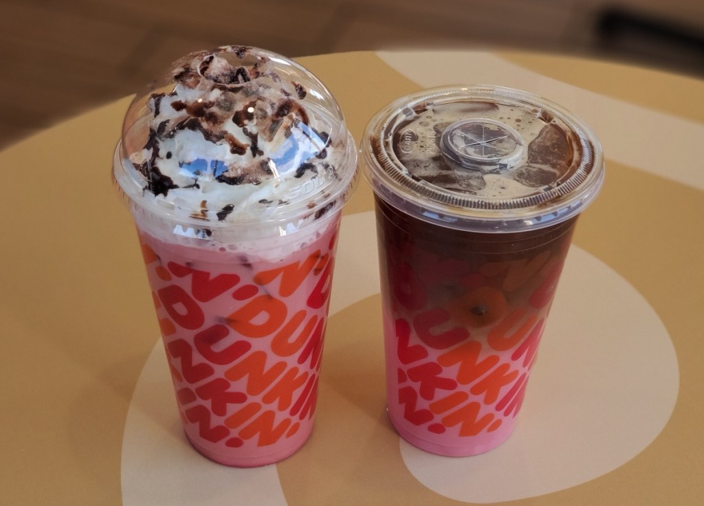 Dunkin's pink drinks for Valentine's Day