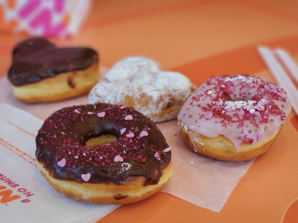 Dunkin's Valentine's Day Doughnuts