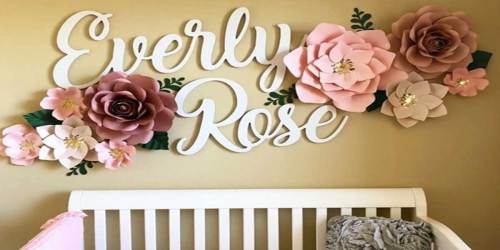 LARGE Personalized First + Middle Name Wall Hanging Only $39.99 (Regularly $80)