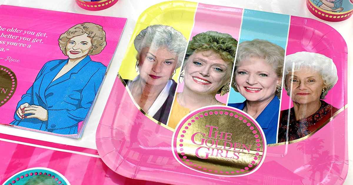 Golden Girls paper plates and napkins