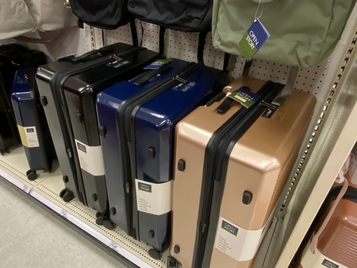 target suitcases in store