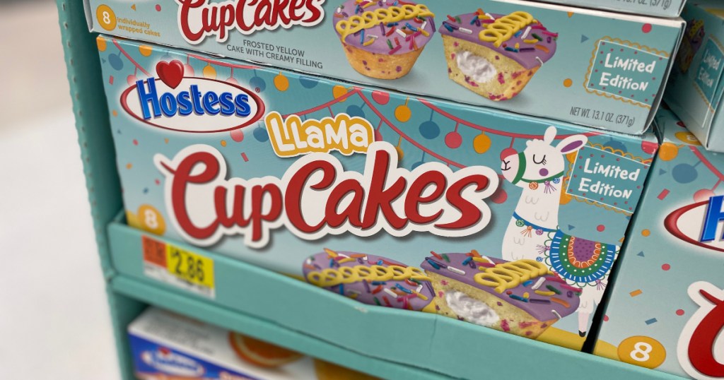 Hostess llama cupcakes at Walmart