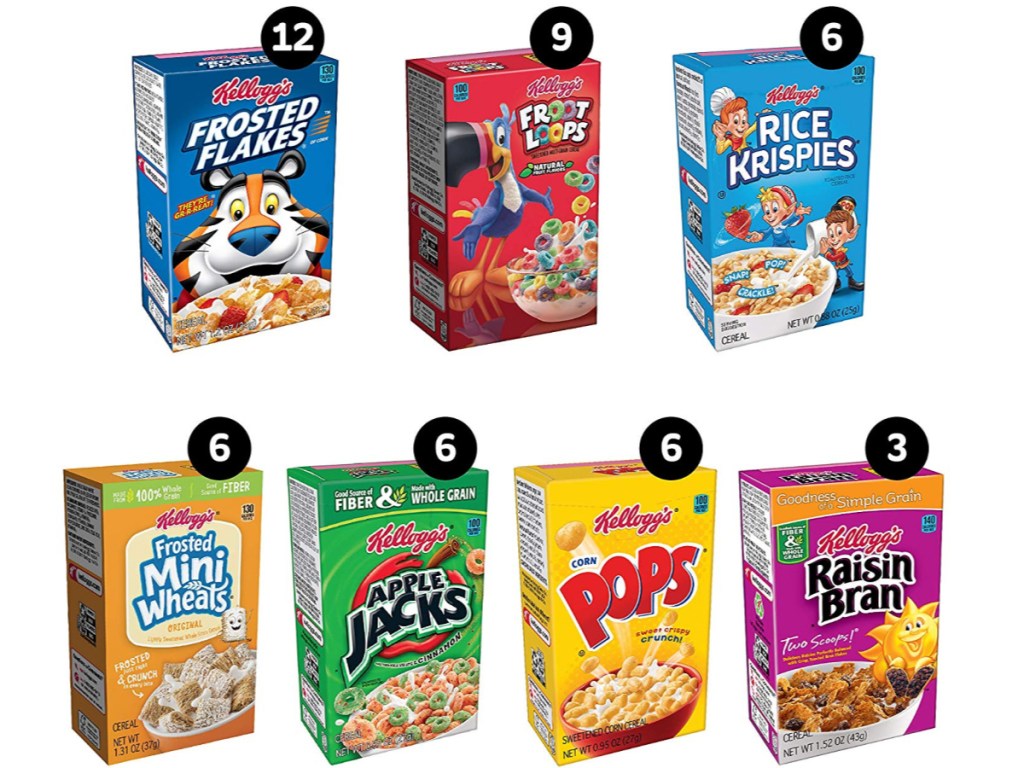 kelloggs cereal variety pack