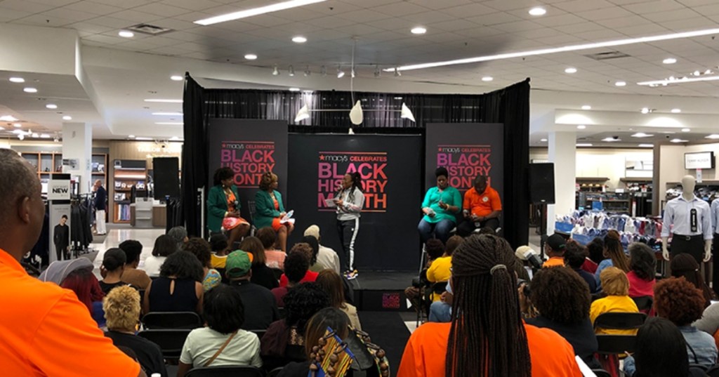 Black History Month discussion at Macy's