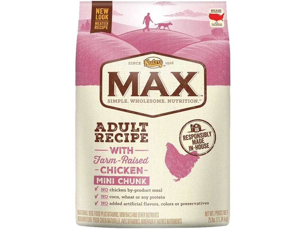 bag of Nutro Max Mini Chunks Dry Dog Food
