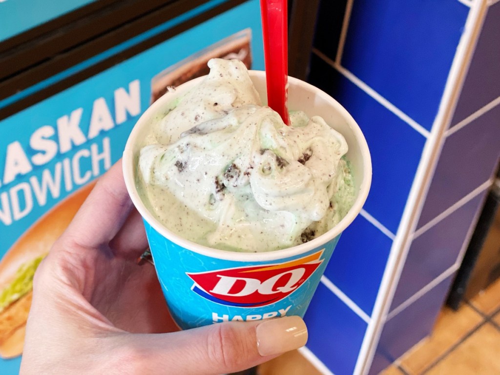 OREO Mint Blizzard at Dairy Queen