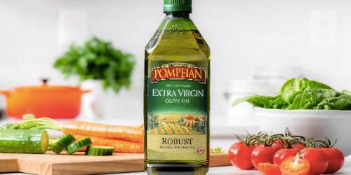 Pompeian Extra Virgin Olive Oil HUGE 68oz Bottle Just $10 Shipped or Less on Amazon