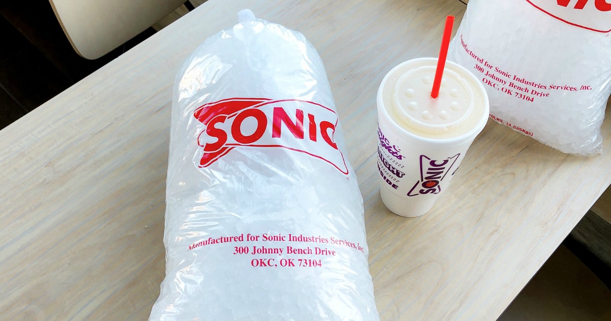 Sonic 10-Pound Bags of Ice Are Perfect for Summer BBQs & Just $2