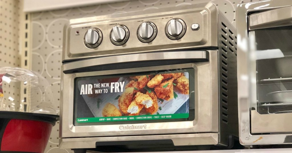 air fryer toaster oven on display in a store